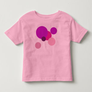 Stora 70-talsprickar i lila t shirt