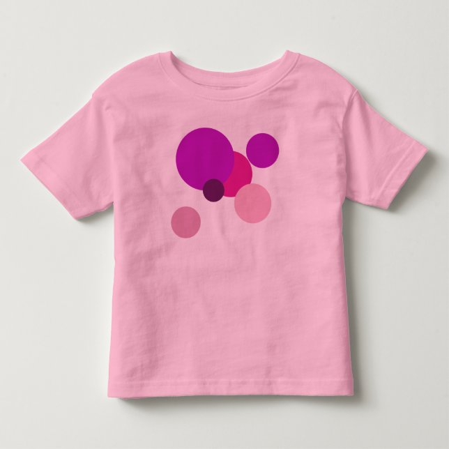Stora 70-talsprickar i lila t shirt (Framsida)