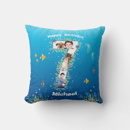 Stora 7:e födelsedag under havet kudde