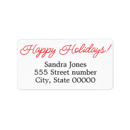 Stora adressetiketter glad helg