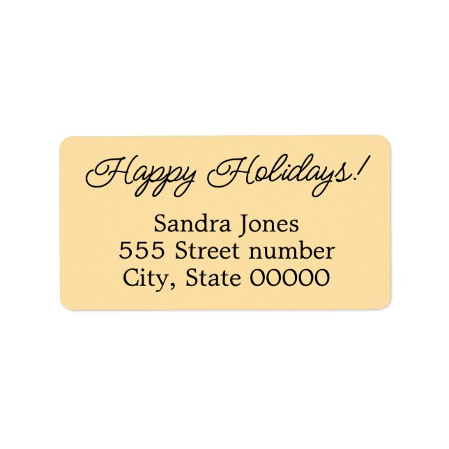 Stora adressetiketter glad helg (Framsidan)