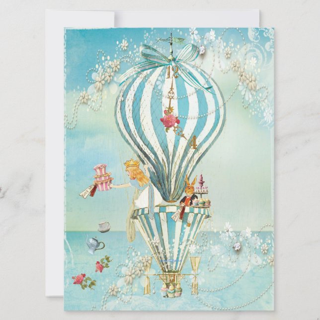 Stora Alice i underlandpartyinbjudningar Inbjudningar (Framsida)