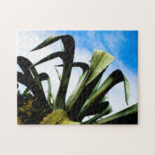 Stora Aloe-anläggningen med Blå himmel Pussel