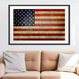 Stora amerikanska Flagga Poster (kan storleksändra