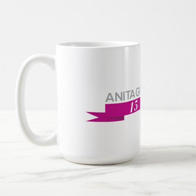 Stora Anitas 15th årsdagmugg - Kaffemugg (Vänster)