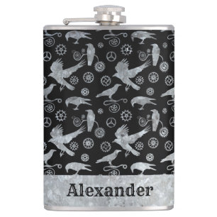 Stora Anpassningsbarna Stampunk Silver Zinc-redska Fickplunta