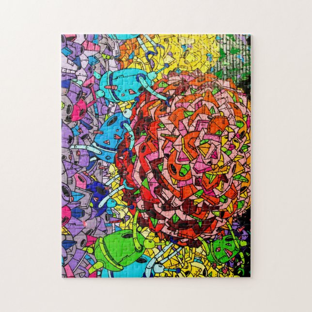 Stora Apple Greeter - NYC-grafittipussel Pussel (Vertikal)