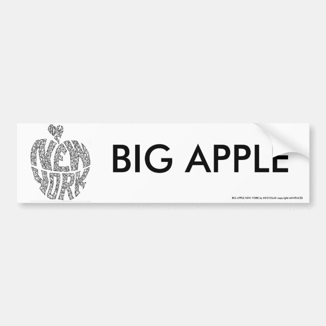 STORA APPLE - NEW YORK av NICHOLAS Bildekal (Framsidan)