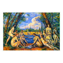 Stora badande av Paul Cezanne