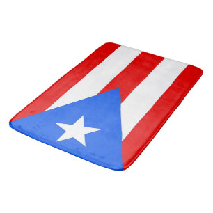 Stora badmattor med flagga av Puerto Rico, USA Badrumsmatta