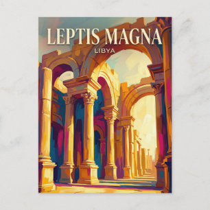 Stora basilikan, Leptis Magna Libyen Vykort