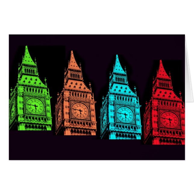 Stora Ben Collage Hälsningskort (Framsidan Horizontal)