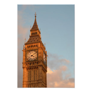Stora Ben i London vertikalt fototryck
