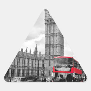 Stora Ben London Triangelformat Klistermärke