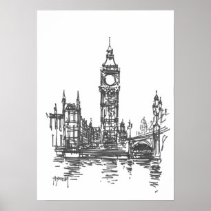 Stora Ben London tryck