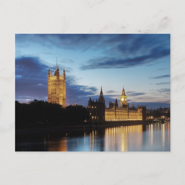 Stora Ben på nattvykortet Vykort (Framsida)