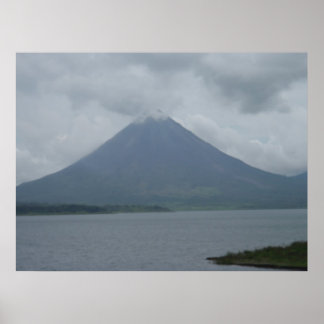 Stora Bild av en Volcano i Costa Rica! Poster