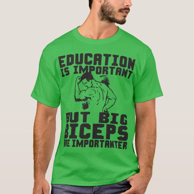 Stora bitar är viktiga än utbildningsväsen t-shirt (Framsida)