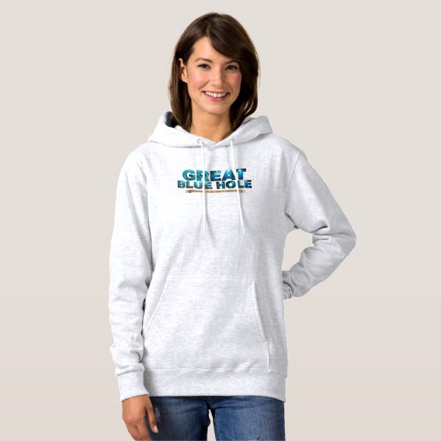 Stora blå hålet Belize Djup Ocean Sinkhole Underve T Shirt (Hel framsida)