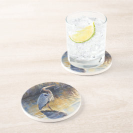 Stora blåhägerns flodakvareller underlägg