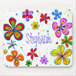 Stora blommor konstnärliga Mousepad Musmatta