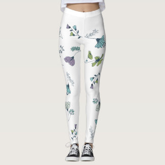 Stora blommor leggings