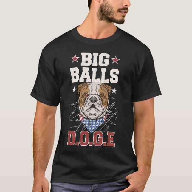 Stora bollar DOG_E DOGE Rollig T-Shirt- T Shirt (Framsida)