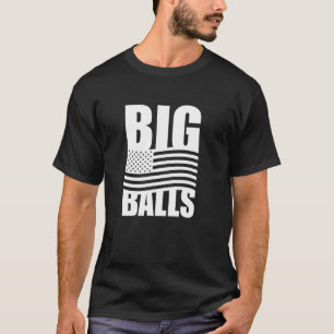 Stora bollar USA amerikansk flagga patriotisk T Shirt