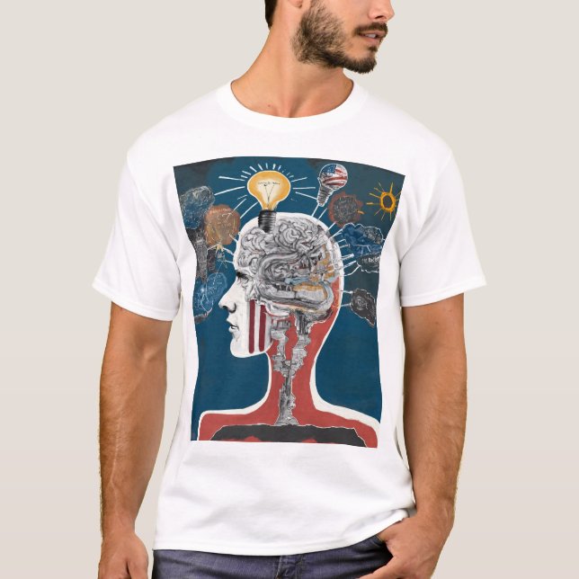Stora bomber vs. Bright Minds T Shirt (Framsida)