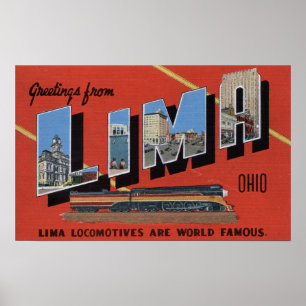 Stora Brev - Lima Locomotives är World Poster