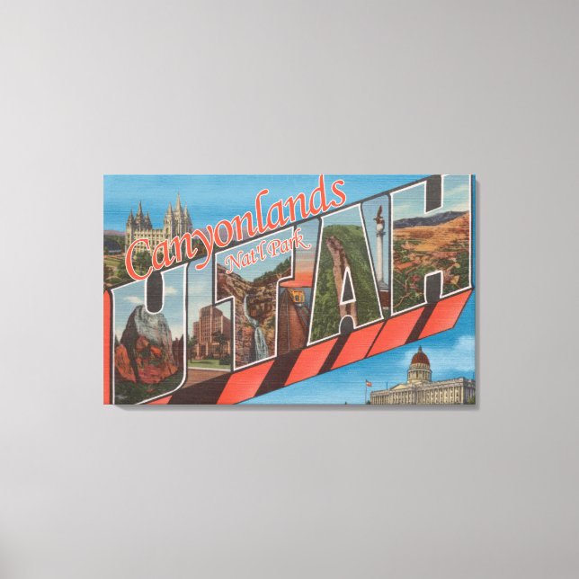 Stora Brev Scenes - Canyonlands Nat'l Park, UT Canvastryck (Framsida)