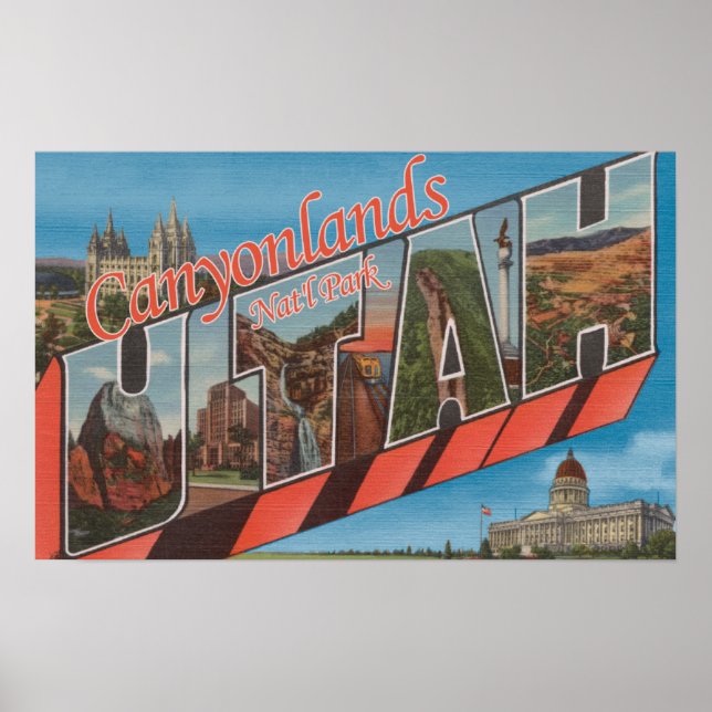 Stora Brev Scenes - Canyonlands Nat'l Park, UT Poster (Framsidan)