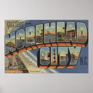 Stora Brev Scenes - Morehead City, NC Poster