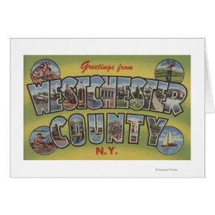 Stora Brev Scenes - Westchester County, NY Hälsningskort