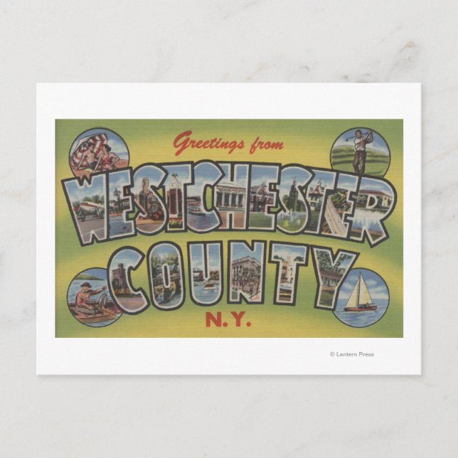Stora Brev Scenes - Westchester County, NY Vykort (Framsida)