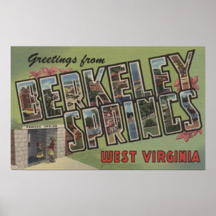 Stora brevplatser - Berkeley Springs, WV Poster