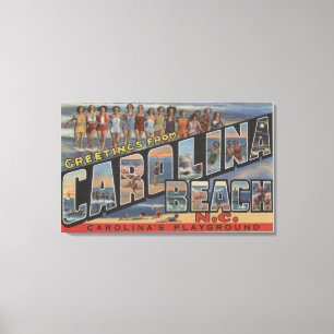 Stora brevplatser - Carolina strand, NC Canvastryck