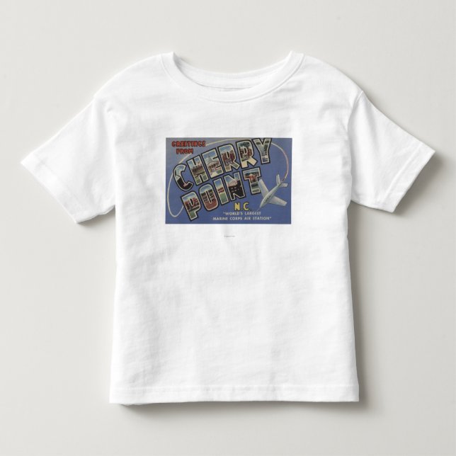 Stora brevplatser - körsbäret pekar, NC T-shirt (Framsida)