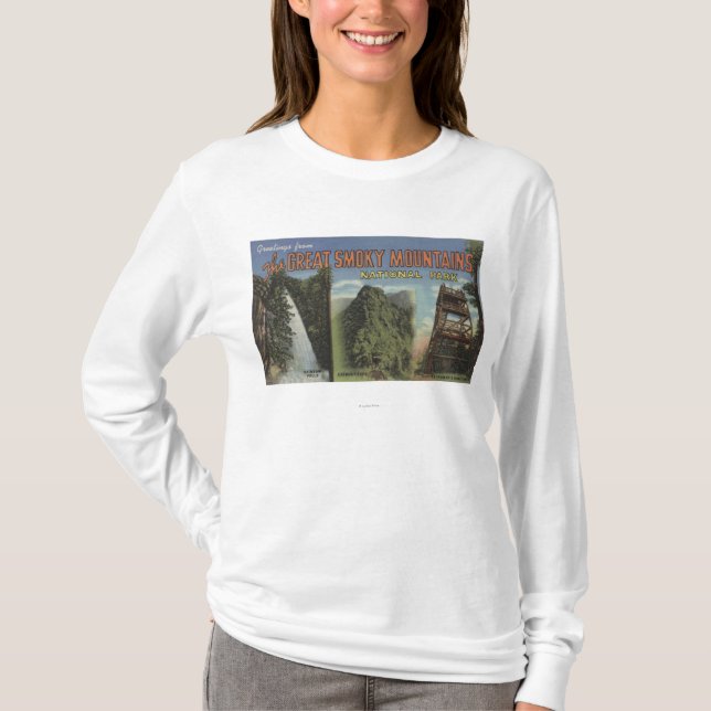 Stora brevplatser - rökiga Mts. Nationalpark TN 2 T-shirt (Framsida)