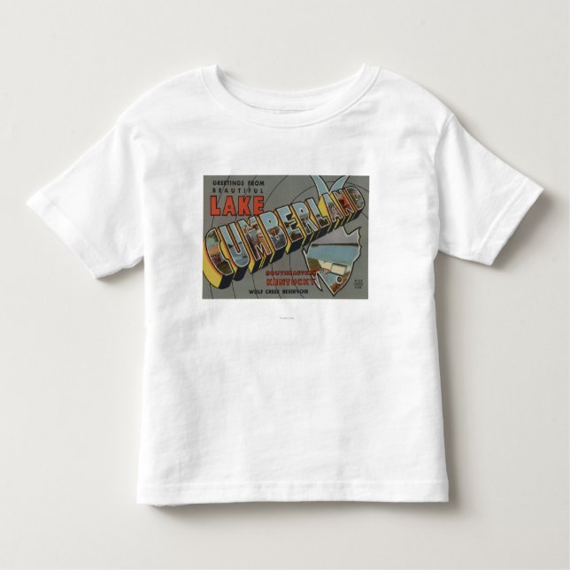Stora brevplatser - sjö Cumberland, KY T-shirt (Framsida)