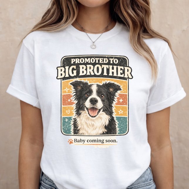 Stora Bror Annonsering Hund Bebis Avslöjande T Shirt (Skapare uppladdad)