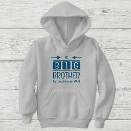 Stora brors initialer est. månad år blå t shirt