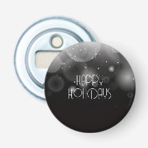 Stora bubblor Bokeh Svart God Jul