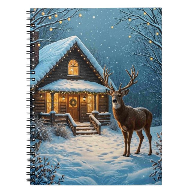 Stora Bucks snöiga julbesök Anteckningsbok (Framsidan)