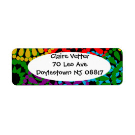 Stora cirklar returadress etikett