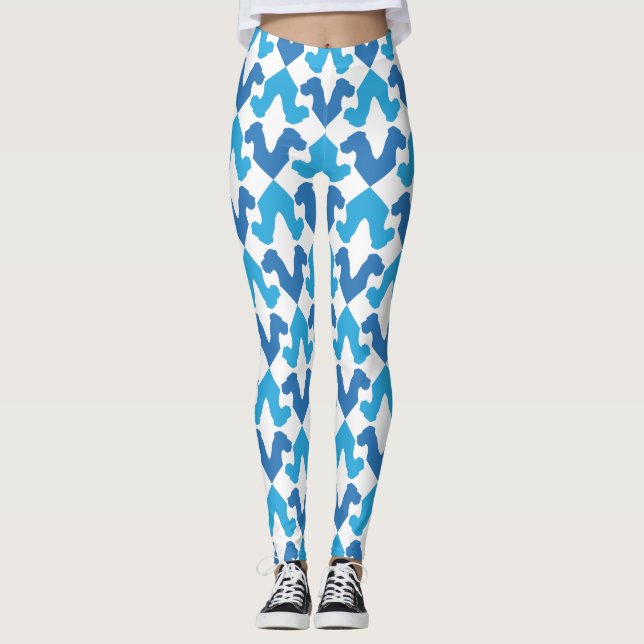 Stora danska blå leggings (Framsida)