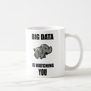 Stora data håller ögonen på dig kaffemugg