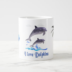 Stora delfiner kaffe mugg jumbo mugg