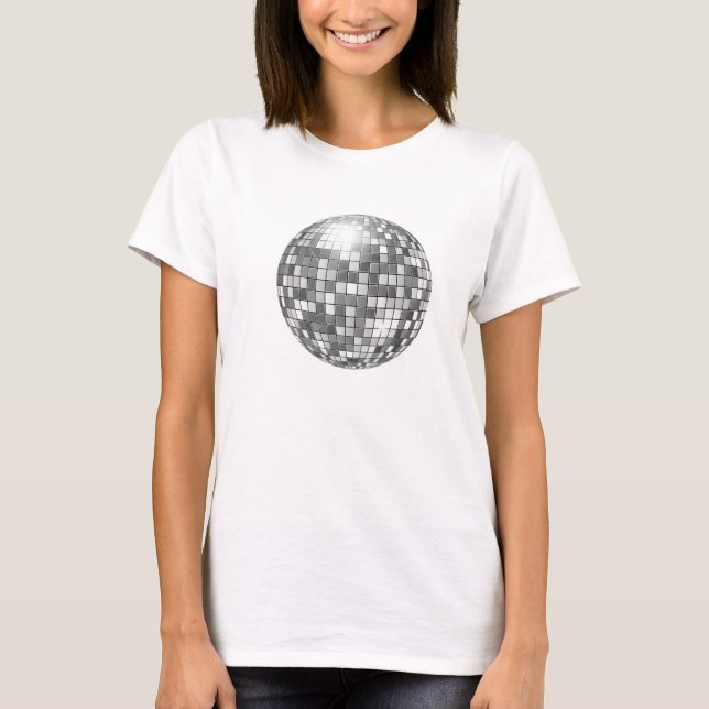 stora disco boll t shirt (Framsida)