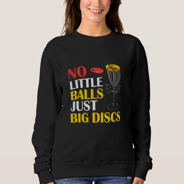 Stora diskar, inga små Bollar-funna golf T Shirt (Framsida)